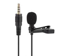 Micrófono universal con conector de 3,5 mm Micrófono de solapa con clip con cable Micrófono amplificador de voz con clip para IOS y dispositivos para Android y para Windows