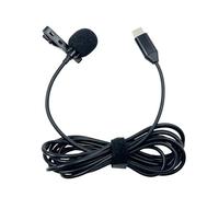 Micrófono USB C de solapa tipo C con clip en micrófono omnidireccional USB con sonido mejorado para creación de contenido, micrófono Lavalier