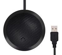 Micrófono USB de conferencia, micrófono de condensador omnidireccional para PC con indicador LED de botón de silencio, Plug & Play, para juegos, etc