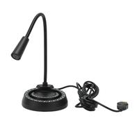 Micrófono USB de cuello de cisne ajustable para aplicaciones informáticas, micrófono de condensador omnidireccional con conector USB-C, reducción