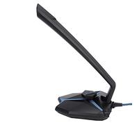 Micrófono USB, Micrófono para Juegos con Indicador LED Frío, Ajuste de ángulo Ajustable Identificación de 360 grados, Micrófono de Transmisión de Condensador de PC Plug & Play para Computadora, YouT