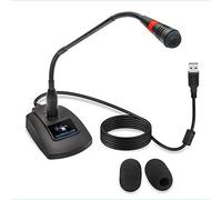 Micrófono USB para ordenador, condensador unidireccional, para escritorio, portátil, PC, micrófono, apto para Windows, Mac, PS4, Youtube, Skype, grabación, juegos, podio, conferencia de corte, dictado