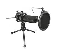 Micrófono usb para streaming trust gaming gxt 232 mantis - micrófono omnidireccional - cancelación eco - incluye trípode -