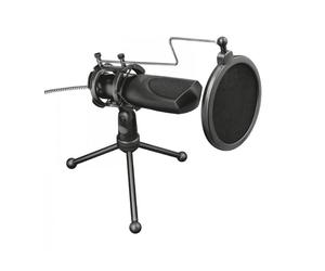 Micrófono usb para streaming trust gaming gxt 232 mantis - micrófono omnidireccional - cancelación eco - incluye trípode -