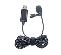 Micrófono USB portátil con solapa y micrófono de solapa con clip, micrófonos externos para computadora portátil