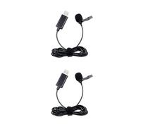 Micrófono USB portátil con solapa y ojal para cámara réflex digital, portátil, micrófonos de clip para PC
