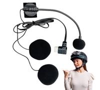 Micrófono y altavoz para casco, altavoz de casco de media cara, cancelación de ruido, alta definición, impermeable, enchufe tipo C, auriculares para entrevistas y vlogging