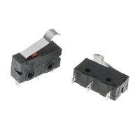 Microinterruptor de contacto de cobre, 5 A, 125/250 V, mini interruptor de límite No NC, 2/3 polos, barra de arco rápido, interruptor de botón rápido (Arc Lever 16 mm, 5 unidades)