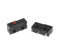 Microinterruptor de contacto de cobre, 5 A, 125/250 V, miniinterruptor de límite, sin contacto NC, 2/3 pines, interruptor de botón rápido con varilla de ar co de rodillo(Roller Lever,5PCS)