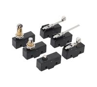 Microinterruptor de límite 1/5/10 Uds 15A contacto plateado interruptor de viaje de reinicio automático serie Z-15G límite momentáneo accionado por émbolo de empuje(Z-15GW22-B,1PCS)