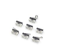 Microinterruptor de límite momentáneo, 1 A, 125 V CA, 3 pines, mango largo, palanca de rodillo, SPDT, 12 x 6 x 6 m, 10-5 unidades(Pulley,10PCS)