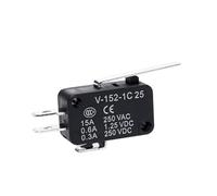 Microinterruptor Interruptor de límite Interruptor de viaje Contacto plateado Interruptor de reinicio automático momentáneo V-15 V-151 V-152 V-153 V-154 V-155 V-156-1C25(V-152-1C25)