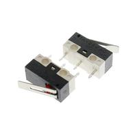 Microinterruptor momentáneo de palanca de bisagra larga, 100 unidades, CA 125 V, 1 A, SPDT, 1 NA, 1 NC
