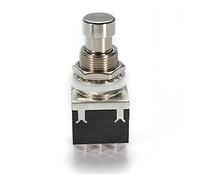 Microinterruptor, nuevo, duradero, negro, automático, 3PDT, 9 pines, Pedal de efectos de guitarra eléctrica, interruptores de pie, Bypass verdadero