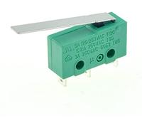 Microinterruptores 1 unidad de fin de carrera, 3 pines NO + NC SPDT 3A/5A 250VAC Mini microinterruptor 17 mm 29 mm Long Arc Roller Lever Switch (29 mm Lever)