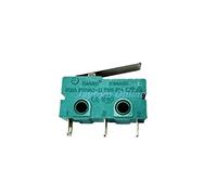 Microinterruptores, 5 uds., microinterruptor, brazo de palanca rodillo, SPDT, acción a presión, 5A, 250V, KW4A, NC-NO-C con polea, interruptor límite carrera 3 pines y 2(16mm Straight Handle)