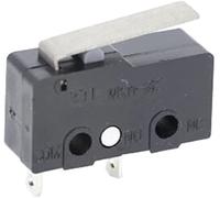 Microinterruptores Botón de interruptor alimentación 10 PCS Microinterruptor 2/3 pines NO/NC Mini límite 5A 250VAC KW11-3Z Palanca arco rodillo acción rápida(2p Without Wheel)