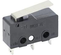 Microinterruptores Botón de interruptor alimentación 10 PCS Microinterruptor 2/3 pines NO/NC Mini límite 5A 250VAC KW11-3Z Palanca arco rodillo acción rápida(3p Without Wheel)