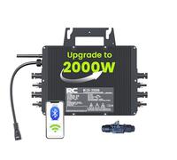 Microinversor RC de 2000W, Entrada de 26-60V CC, inversor de módulo fotovoltaico, microinversor MPPT, Compatible con monitoreo Remoto por WiFi
