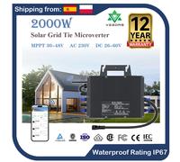 Microinversor Solar inteligente de 2000W para el hogar con WIFI 20-60V CC a 230V CA fácil de instalar convertidor de conexión a red solar IP67 2000W Inverter