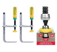 MICROJIG GRR-Ripper DVC-538K2 - Abrazaderas de cola de milano, color amarillo/verde