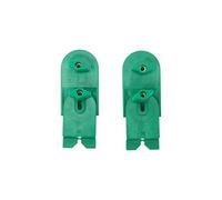 MICROJIG Matchfit - Abrazaderas de rampa (paquete de 2) - Abrazadera de cola de milano en línea de precisión para sistema de pista de cola de milano - Cabezales de abrazadera giratorios de perfil bajo