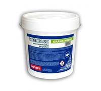 Microlux - Microcemento en polvo de grano medio para suelos y paredes, Ideal para decoración de terrazas, fachadas, baños, cocinas - Uso exterior e interior, Color blanco, 20 Kg