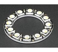 MicroMaker Adafruit - Anillo NeoPixel (12 ledes 5050 RGBW con controlador integrado, luz blanca cálida, 3000 K, SKU 2851)
