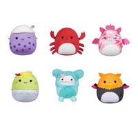 Squishmallows Micromallows SQMM0068 – Pack de 6 minimallows súper suaves, 6,5 cm