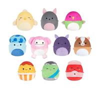 Micromallows SQMM0125-Pack de 10 minimuñecos de Peluche supersuaves de 6,5 cm (Na'Ima, Ankur, Nestor, Brina, Afrodita, Oha, Aimee, Janna, Garret, Gist)