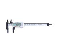 Micrometre Herramienta de medición Pantalla digital electrónica Calibrador Vernier Pantalla grande de 150 mm Todos los plásticos Herramientas digitales(Silver)