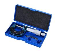 micrómetro, 1pc Micrómetro preciso Micrómetro 0-25 mm 0.01 mm Fuera de la herramienta micrómica métrica con herramienta de calibrador de metal for medir herramientas