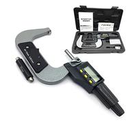micrómetro, 50-75mm 0.001mm Micrómetros exteriores electrónicos estándar Herramientas digitales Calibrador Métrico Micrométrico Micrómetro Tip Herramienta de medición