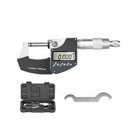 micrómetro, Calibrador digital de micrómetro 0.001mm 0-25/50/75 / 100mm Micrómetro exterior electrónico con LCD Herramientas de medición de calibre de pantalla(0-25mm)