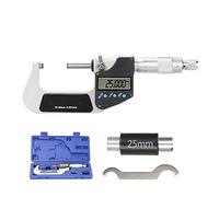 micrómetro, Calibrador digital de micrómetro 0.001mm 0-25/50/75 / 100mm Micrómetro exterior electrónico con LCD Herramientas de medición de calibre de pantalla(25-50mm)