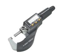 micrómetro, Calibrador micrométrico digital de 0 a 25 mm Micrómetros electrónicos for exteriores Unidad de mm/pulgadas conmutable Micrómetro de profundidad de alta precisión de 0,001 mm