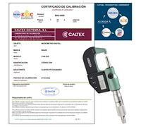 Micrómetro de exteriores INSIZE 3108-25A - Micrómetro de exteriores Calibrado ENAC - Incluye Certificado de Calibración Acreditado