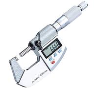 Micrómetro de pantalla electrónica digital 0-25mm, calibre 0.001mm Herramientas de medición de espesor pulgada/Calibrador métrico Herramienta