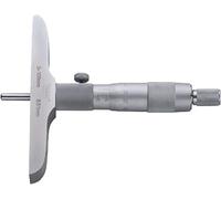 Micrómetro de profundidad, precisión de 0.01 mm, rango de 0-150 mm, ideal para medir profundidad en mecanizados y calibraciones.