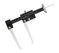 Micrometro de rotor de freno de disco, calibre de medición de espesor, herramienta de calibre profundo, lectura rápida, rango métrico de 0 a 60 mm para medición manual del freno y el pedal