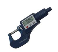 Micrómetro de tubo de cabeza redonda doble digital 0-25/25-50/50-75/75-100 mm Calibrador micrométrico de tubo Herramientas de medición,Medición de precisión(0-25mm)