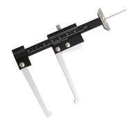 Micrómetro del rotor de freno de disco, herramienta de medición para disco de freno, calibrador de profundidad automático manual, medición métrica 0-60 mm, accesorio profesional para coche, taller