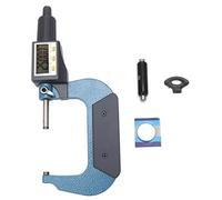 Micrómetro digital ， (0-25 mm)) / (25-50 mm) / (50-75 mm) / (75-100 mm) Rango, Micrómetro de error bajo 0.001 mm Resolución, Micrómetro de espesor de aleación cromado(50-75mm)