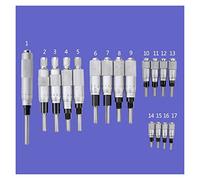 Micrómetro digital 2 unids/lote micrómetro cabeza diferencial 0-6.5mm cabeza de micrómetro 0-13mm micrómetro de tacto fino 0-25mm 0-50mm Cabeza de medición(14-17 type 0-6.5)