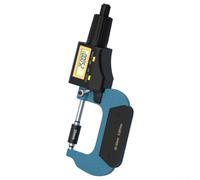 Micrómetro digital con pantalla LCD de resolución, herramienta profesional de medición de metal para procesamiento mecánico para uso industrial (25-50 mm)
