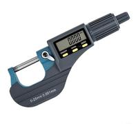Micrómetro digital de 0 a 25 mm con cabeza inclinada de carburo de precisión de 0001 mm para cero función de reinicio para mecanizar la fabricación de joyas y proyectos de bricolaje