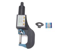 Micrómetro Digital de Aleación Cromada, Pantalla Digital, Resolución 0,001mm, Rango 0-25mm - Alta Precisión, Error Mínimo, Fácil Lectura para Medición de Longitud y Diámetro (0-25mm)