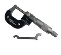 Micrómetro digital de exteriores de 0-25 mm/0-1", medidor de espesor con lectura de contador de precisión de 0,001" (rango de 25 a 50 mm)(0-1IN)