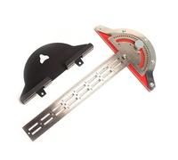 Micrómetro Digital, Medidor de ángulo 0-180°, transportador carpintería aleación aluminio, regla borde y buscador precisión for medición carpintero, 1 ud(B)
