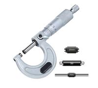 Micrómetro espiral mecánico 0.01mm Micrómetros exteriores de tornillo alta precisión La-Ser marca graduación Herramientas medición, Analizador preciso(0-25mm)